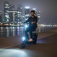750W Commuting Electric Scooter 28MPH – 48V 18Ah Long Range, 14-Inch Pneumatic Tires, Rear Storage Box