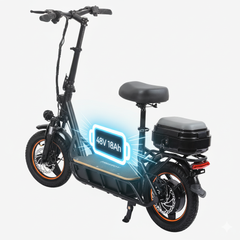750W Commuting Electric Scooter 28MPH – 48V 18Ah Long Range, 14-Inch Pneumatic Tires, Rear Storage Box