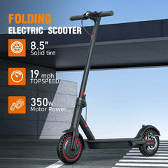 EFFORTLESS COMMUTE: 27.6-lb Portable Teraysun T03 E-Scooter - 21-Mile Range + Dual Brakes