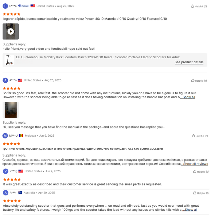 1200W Foldable Electric Scooter for Adults – 55km/h Max Speed, 65km Range, 11” Off-Road Tires, Dual Suspension, Disc Brakes, Smart Lighting, IPX5 Waterproof