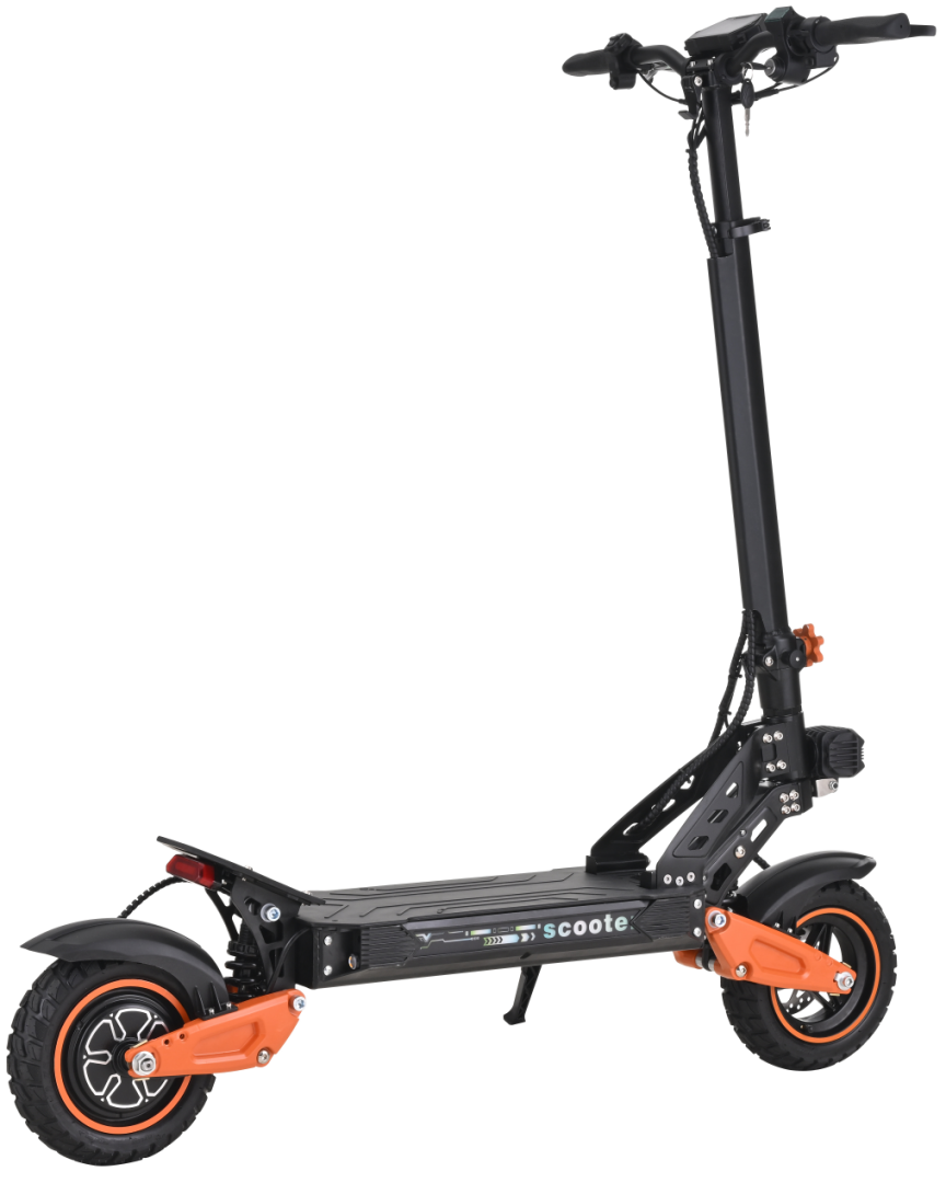 1200W Foldable Electric Scooter for Adults – 55km/h Max Speed, 65km Range, 11” Off-Road Tires, Dual Suspension, Disc Brakes, Smart Lighting, IPX5 Waterproof