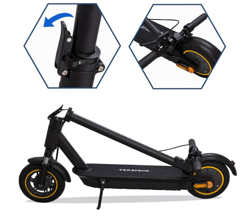 Teraysun 500W Folding E-Scooter - 22MPH, App Control & Long Range
