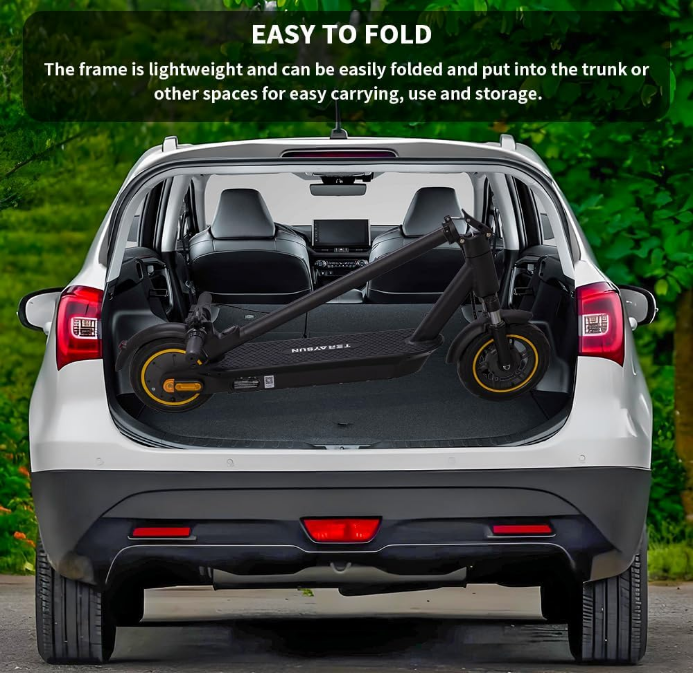 Teraysun 500W Folding E-Scooter - 22MPH, App Control & Long Range