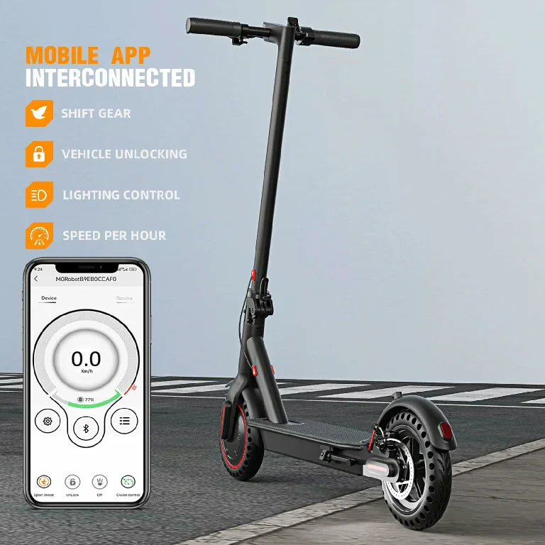 EFFORTLESS COMMUTE: 27.6-lb Portable Teraysun T03 E-Scooter - 21-Mile Range + Dual Brakes